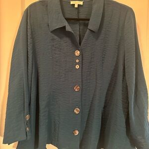 Habitat Teal Button-Down Shirt